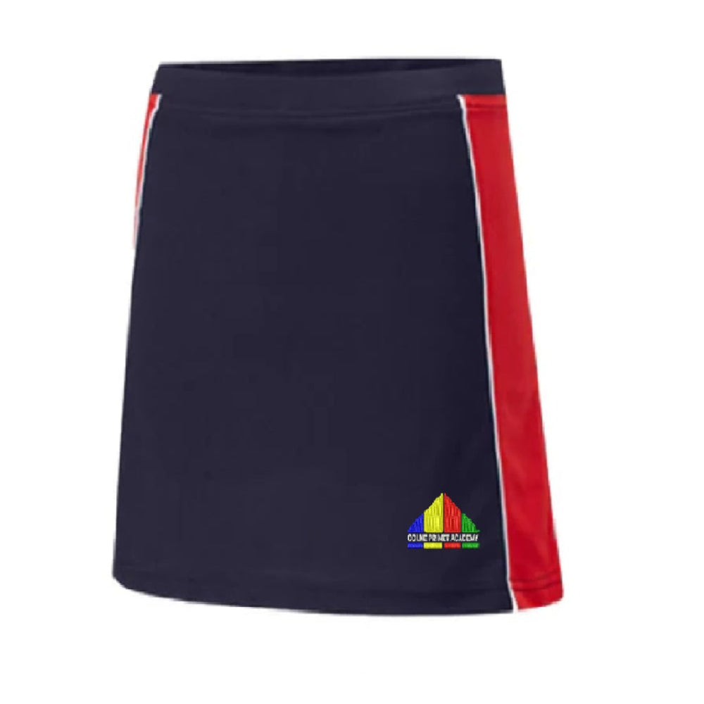 Colne Primet Girls Skorts Navy/Scartel/White