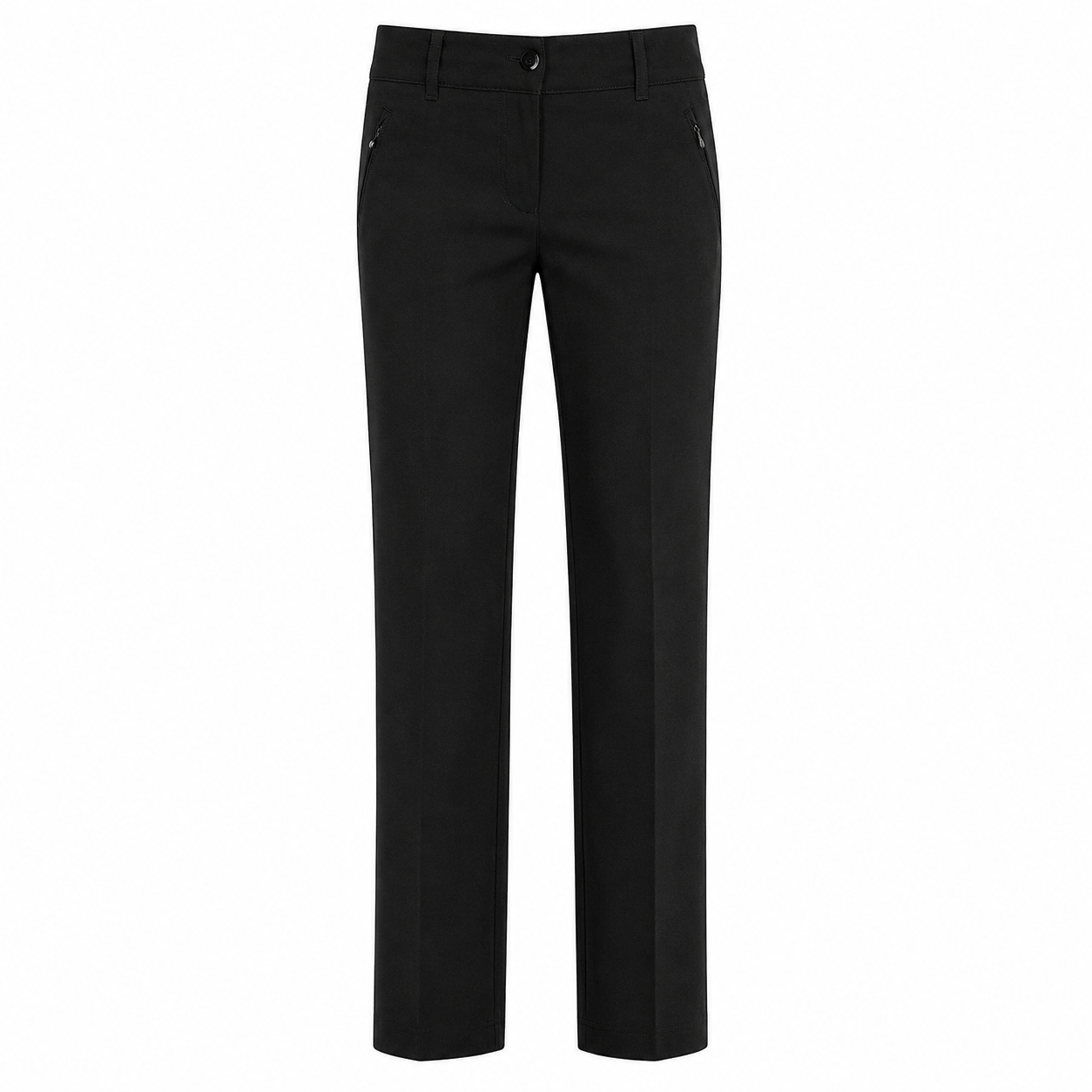 Girls Black Stretch Spandex Slim Fit Trouser