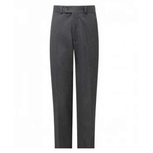 Mens-Boys Slim Fit Trousers Black & Grey