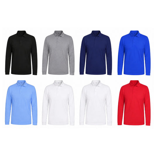 Long Sleeve Polo Shirt – Kids & Adults
