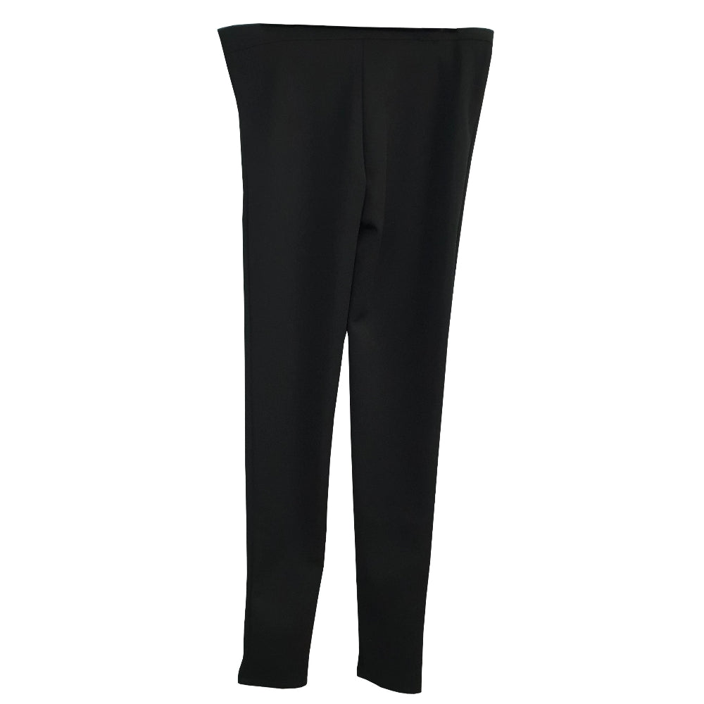 Girls Black Polyester Super Skinny Stretch Slim Fit Trouser