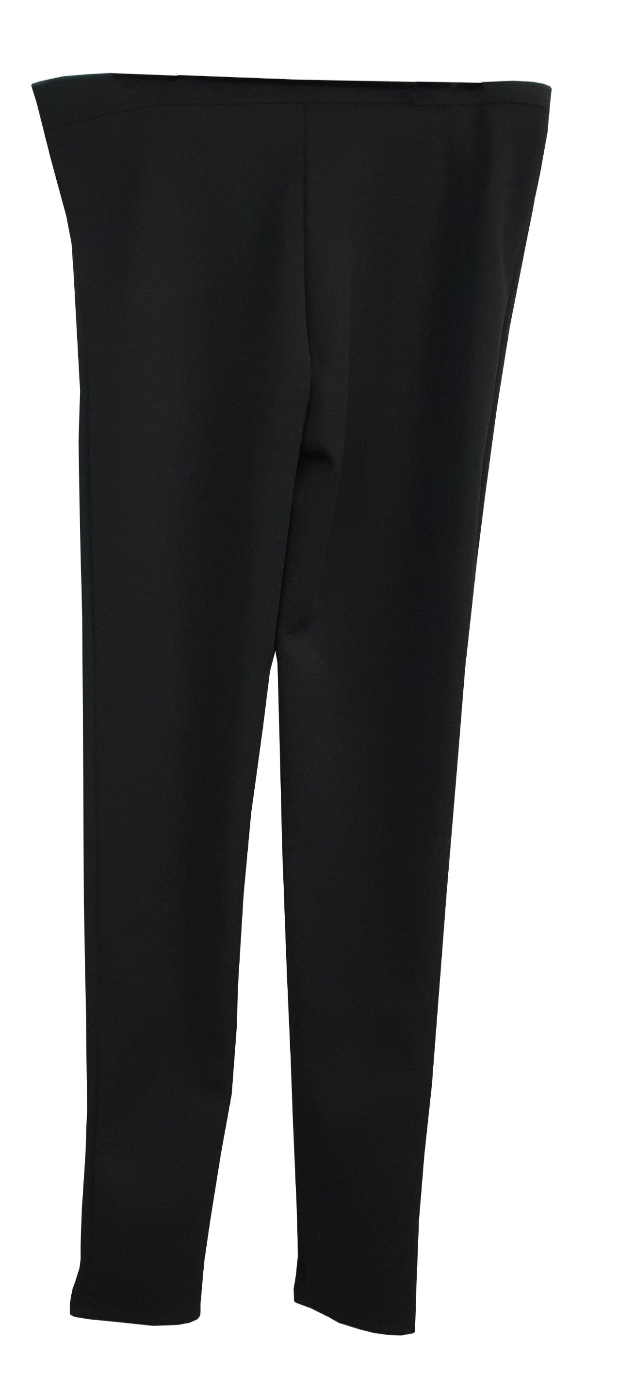 Girls Black Polyester Super Skinny Stretch Slim Fit Trouser