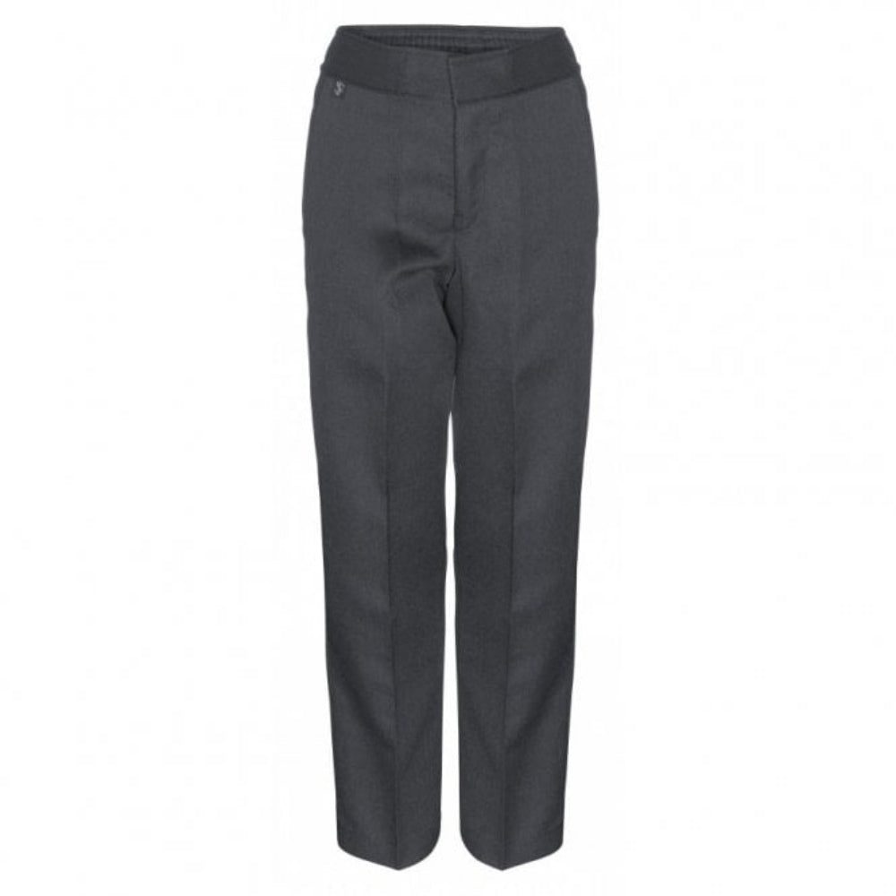 Fishermore Grey Junior Slim Fit Trouser Half Elasticated