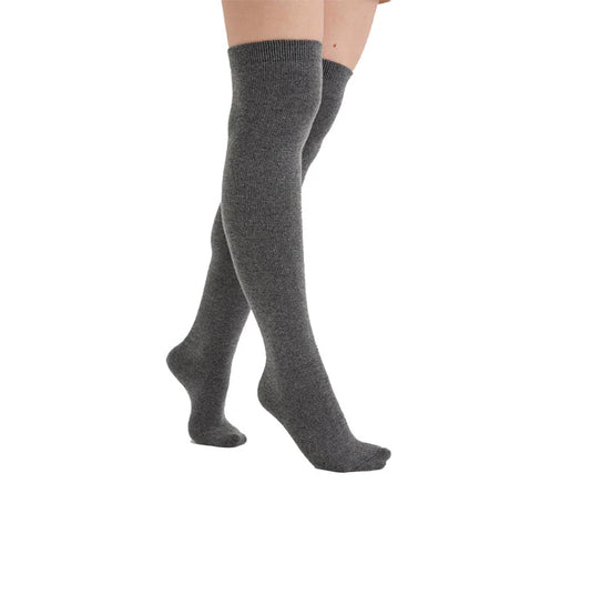 Over The Knee Socks Grey & Navy