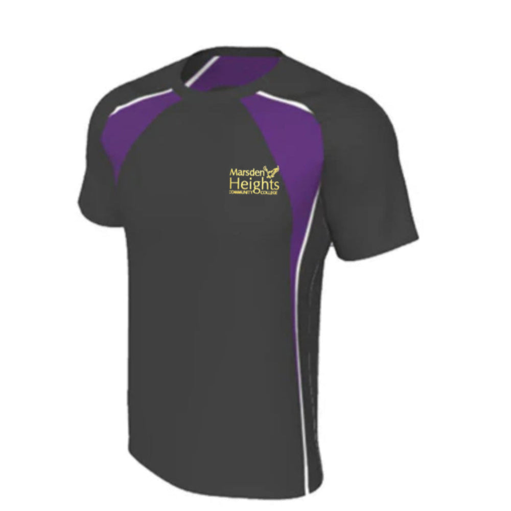 Black Marsden Heights PE Top Short Sleeved