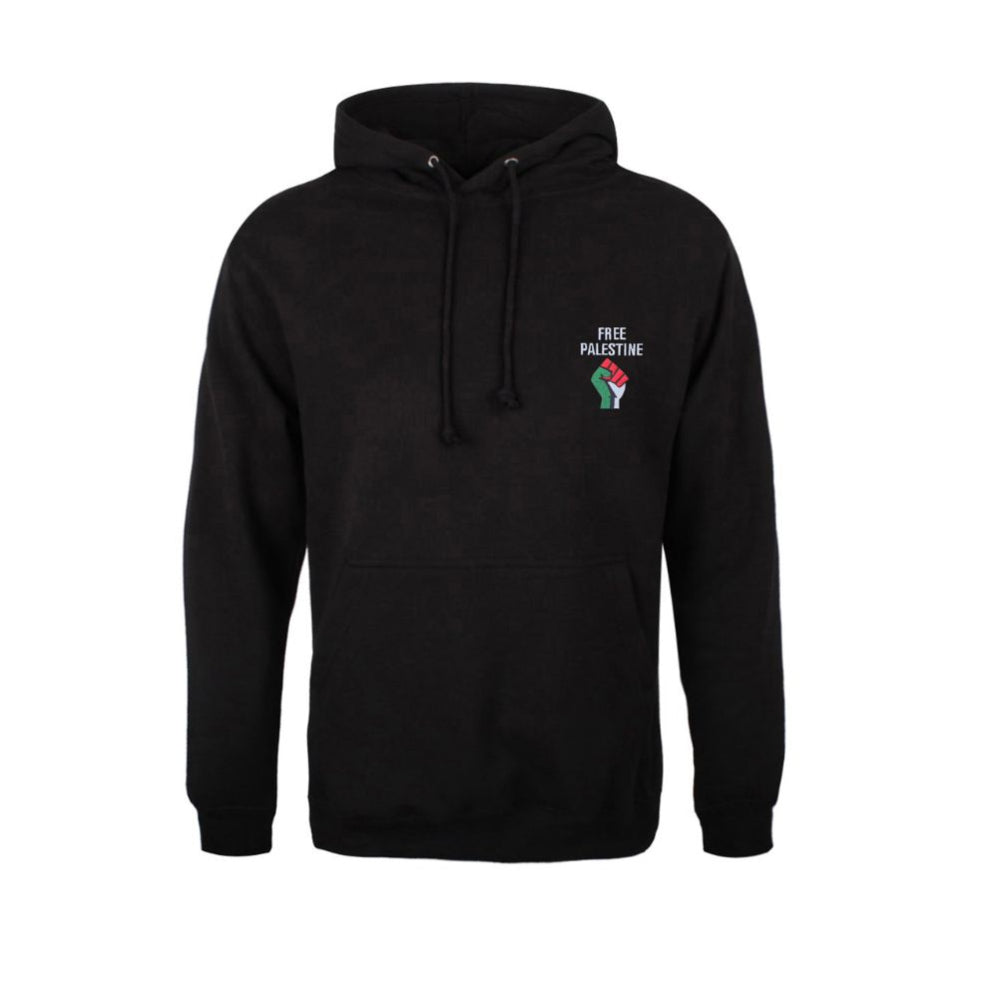 Hoodie With Free Palestine Embroidered Patch