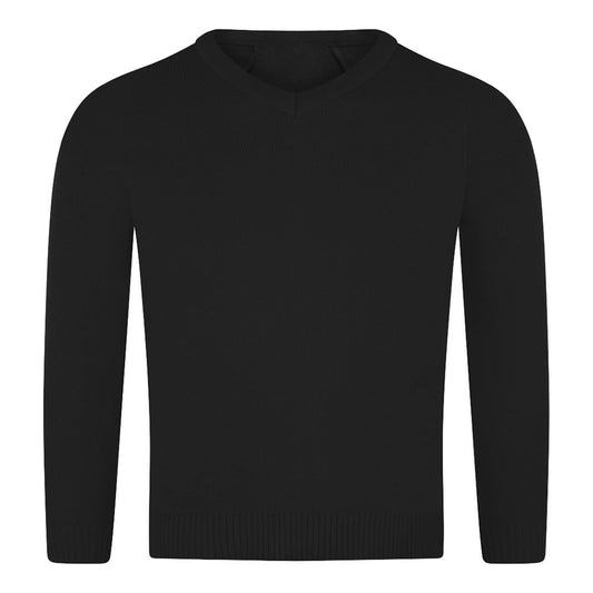 West Craven Black V Neck Jumper