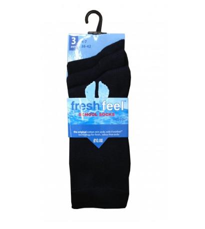 3 Pairs Short Ankle Socks Cotton Rich