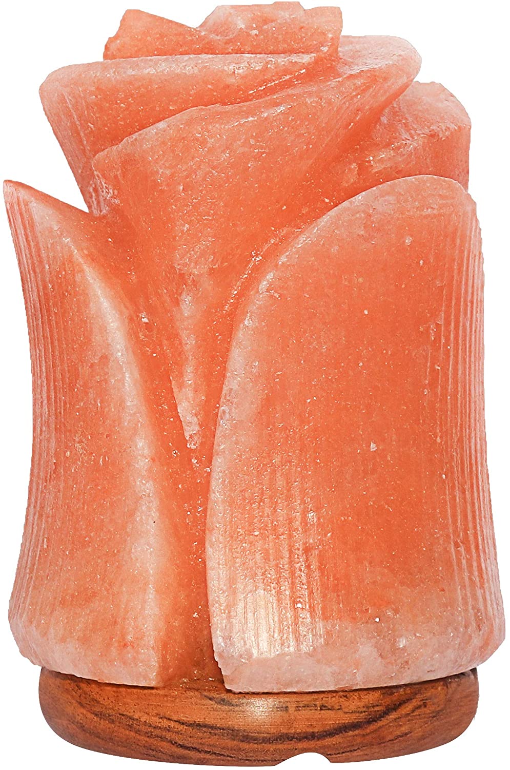 Rose Flower Shape Himalayan Salt Lamp | Authentic and Hand Carved Mother's Day Gift
