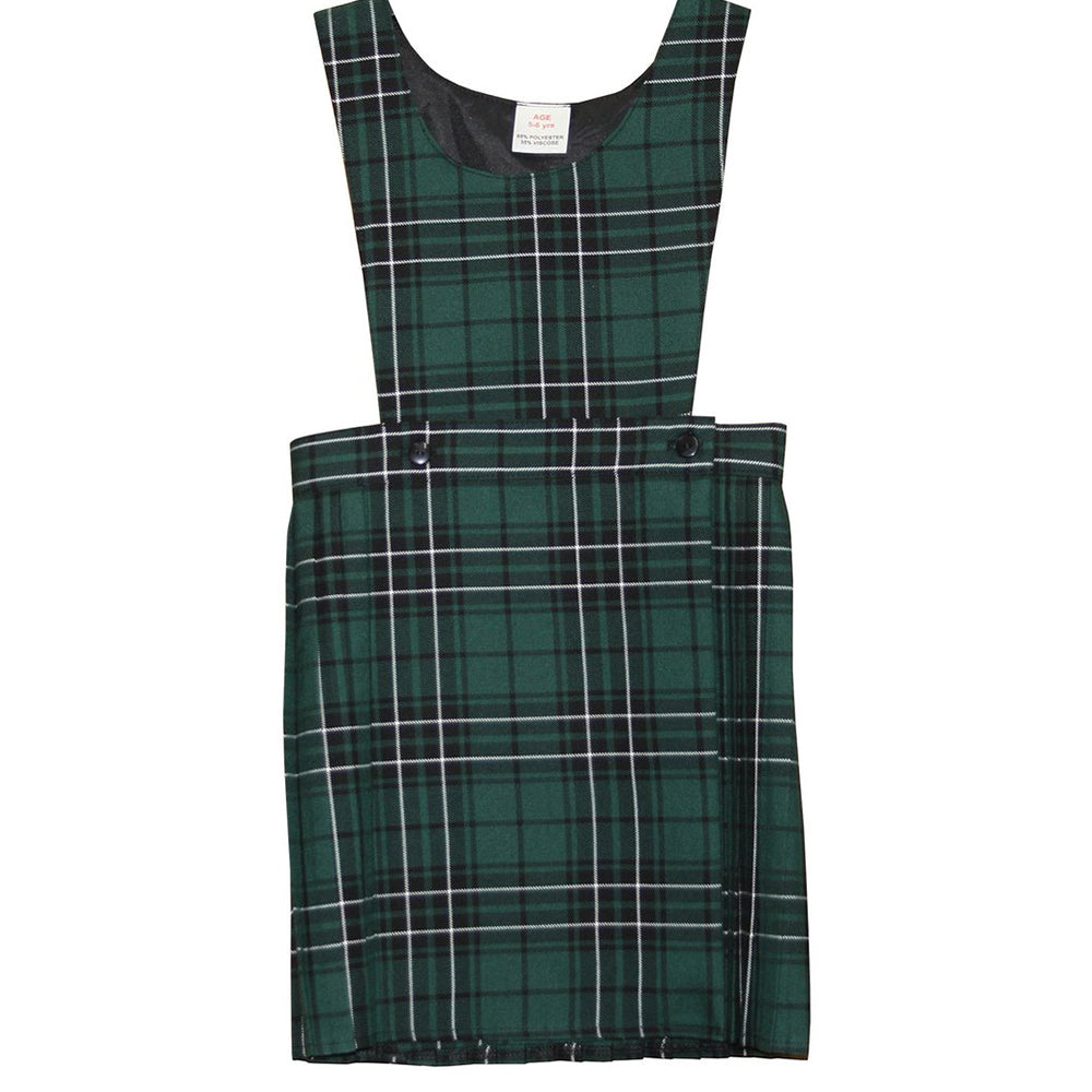 Green Tartan Pinafore Dress