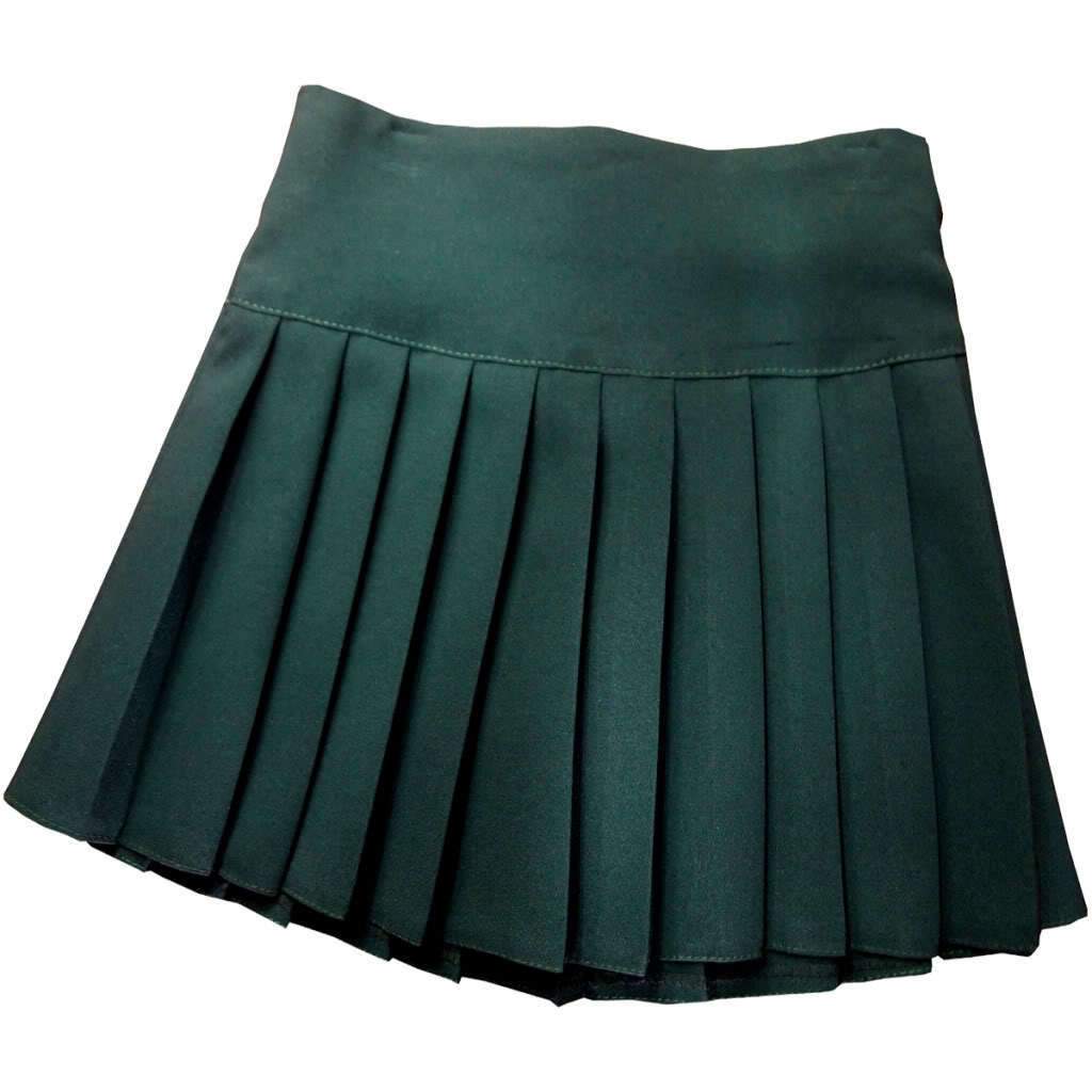 Green Britney Pleated Skirt