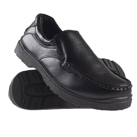 US Brass Lucas mens black slip on shoe
