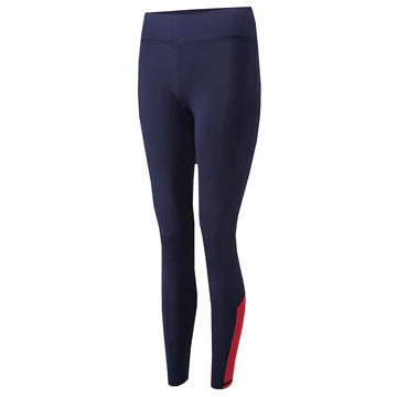 Colne Primet High School Girls Leggings Navy/Scarlet