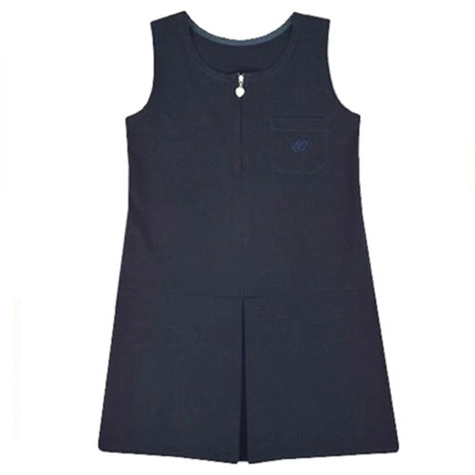 Cherry-Heart Pinafore Navy