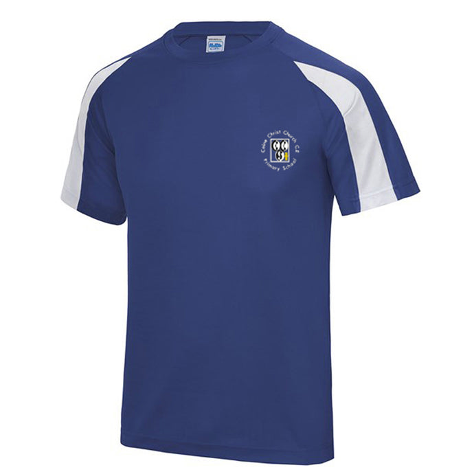 Christ Church Royal Blue/Arctic White PE T-Shirt