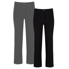 Coin Pocket Silm Fit Girls Trouser Black & Grey