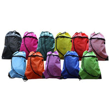 Drawstring PE Bag with Zip Pocket and Inner Pocket