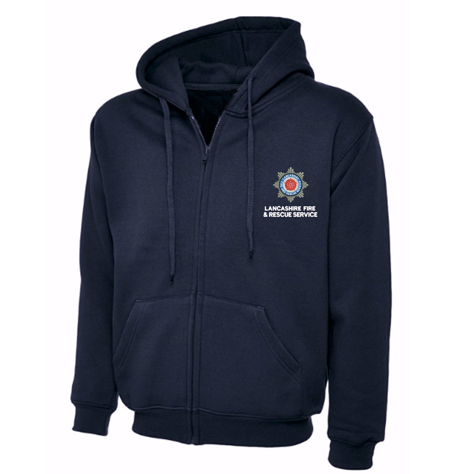 Fire Service Burnley Embroidery Zip Hoodie