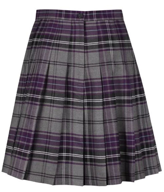 Fishermore Purple & Grey Tartan Skirt