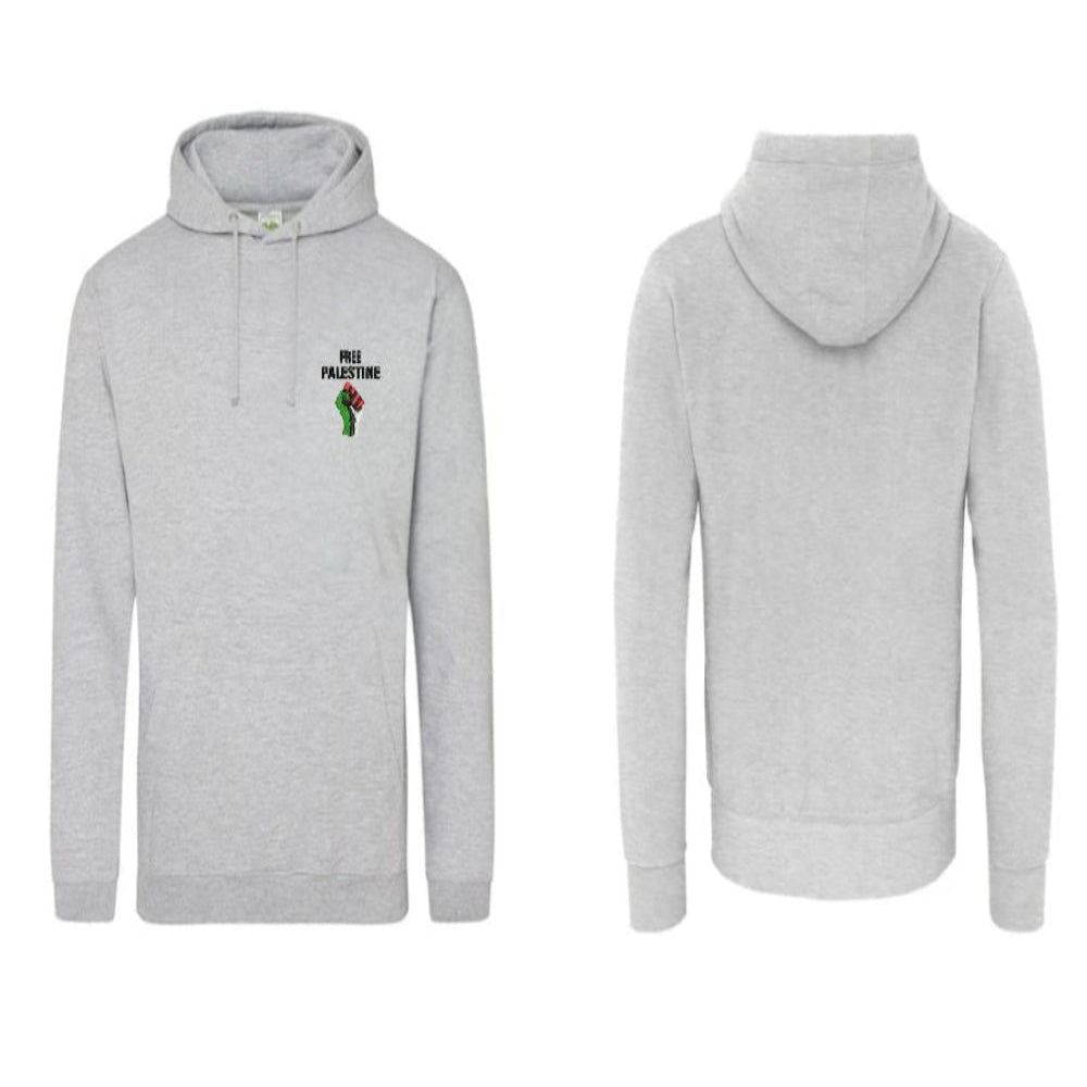 Hoodie With Free Palestine Embroidered Patch
