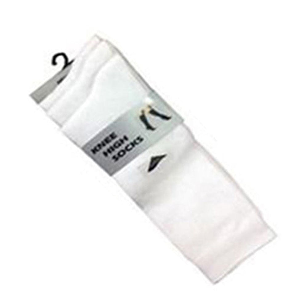 3 Pairs Girls Knee High Socks Navy & White