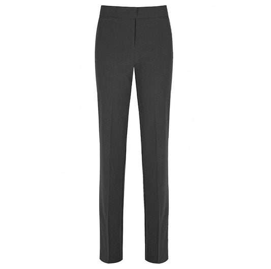 Girls Slim Fit Stretch Pull Up Black Trouser