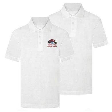 Whitefield Plain & Logo Polo Shirt