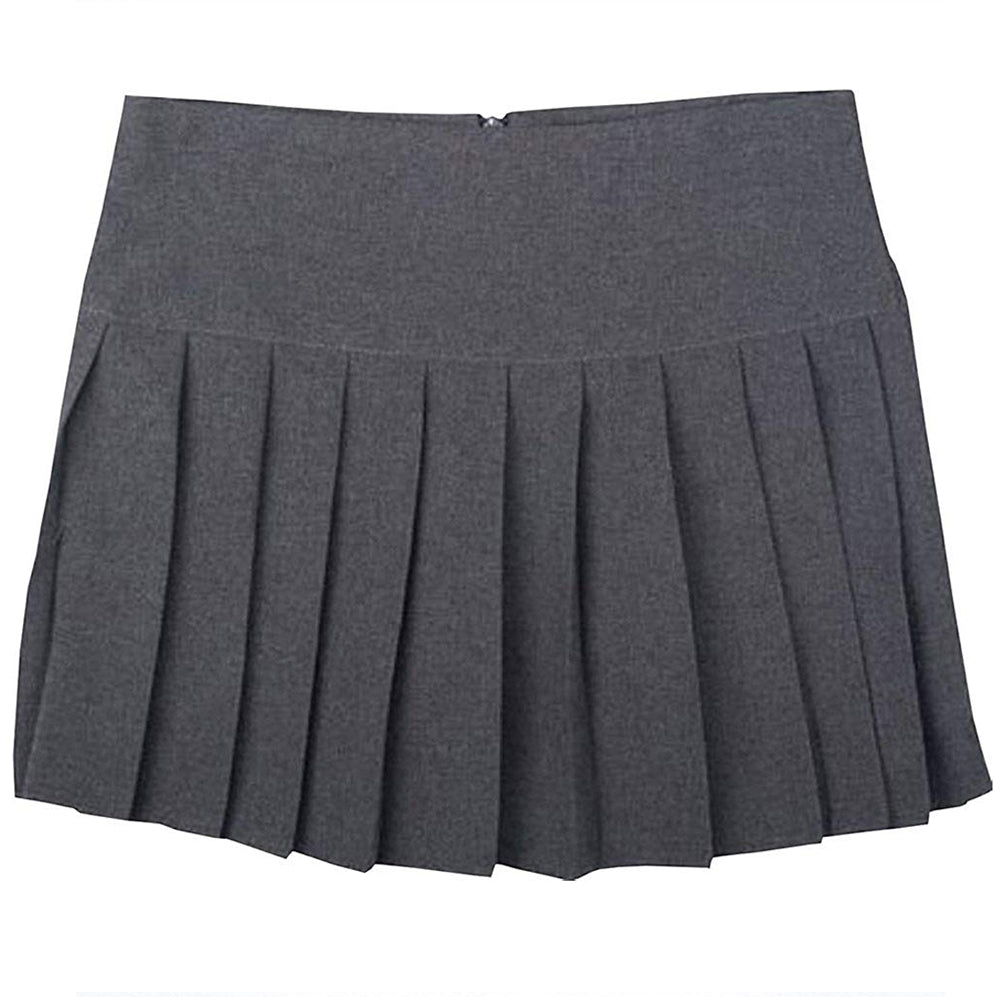 Grey Britney Pleated Skirt