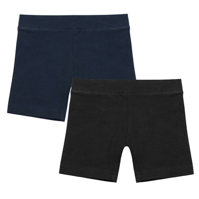 Modesty / P.E. Cotton Shorts Lycra Gym Black & Navy Blue