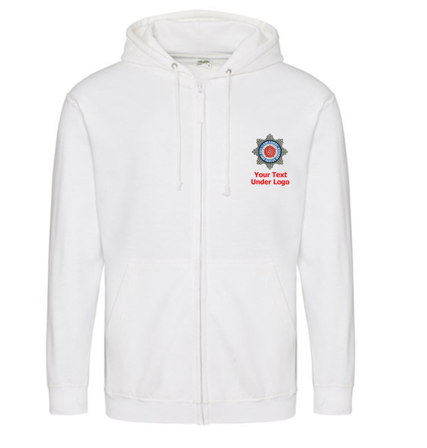 Fire Service Burnley Embroidery Zip Hoodie