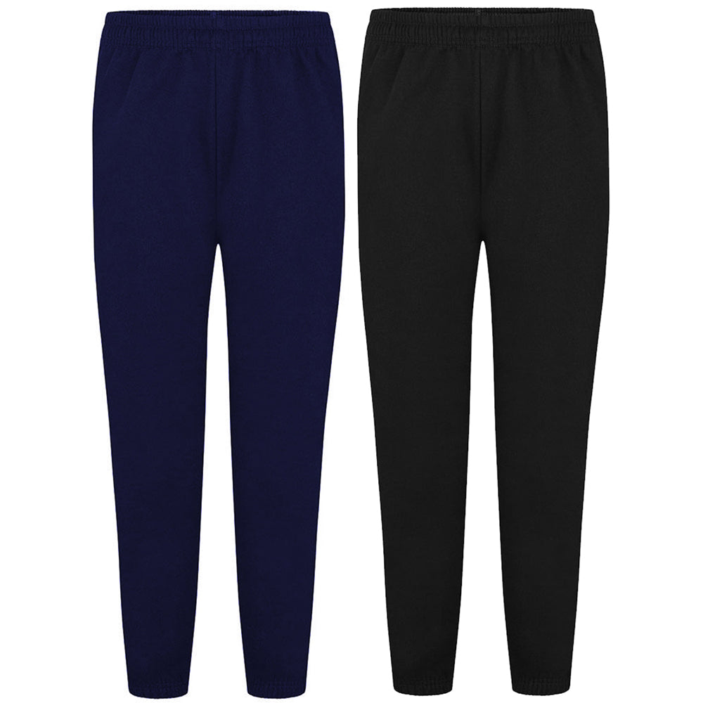 Plain Fleece PE Tracksuit Bottoms Navy & Black