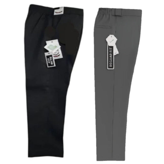 SSS Boys Black & Grey Adjustable Trouser