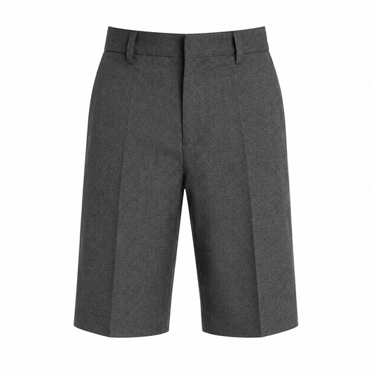 School Trouser Shorts Grey