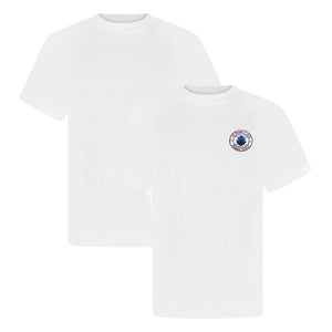 St Philips Primary White P.E. Shirt Plain & Logo