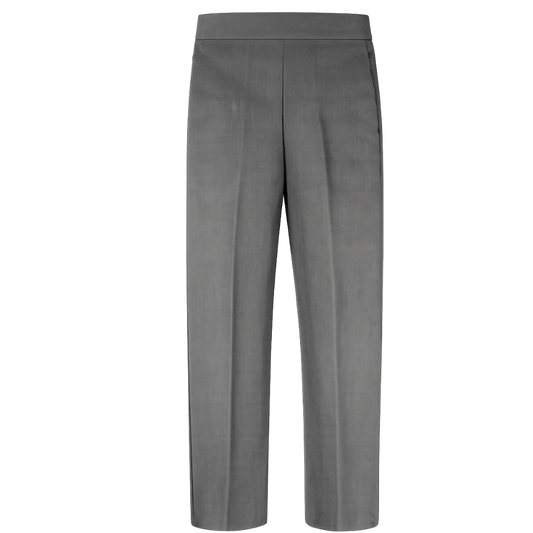 Boys Slim Fit Pull Up Trouser Black & Grey