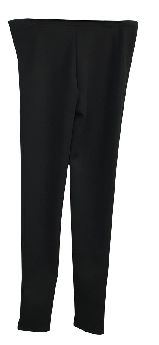 Girls Black Polyester Super Skinny Stretch Slim Fit Trouser
