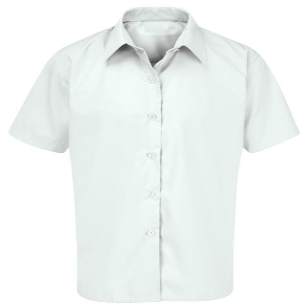 White School Blouse/ Shirt Long or Short Sleeved Twin Pack