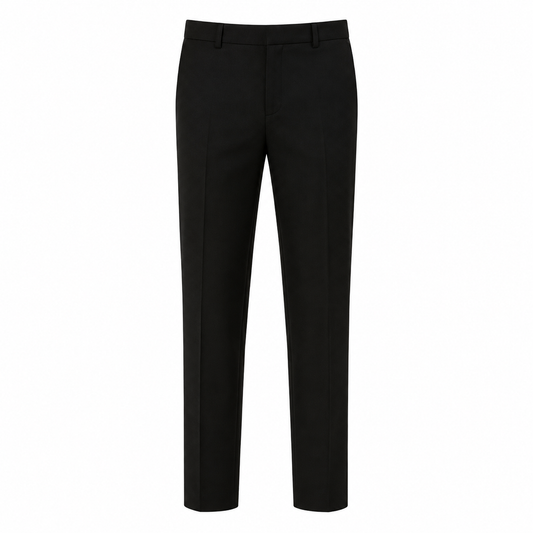 Youths-Mens Black Super Skinny Stretch Lycra Fit Trouser