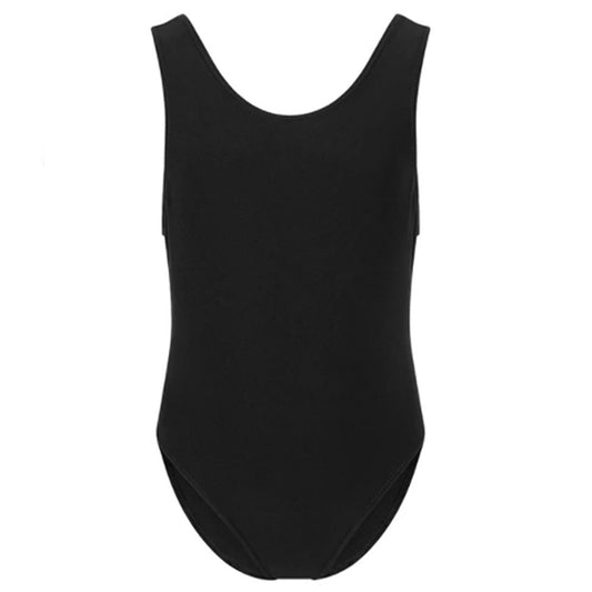 Black Elastane Swimming Costume