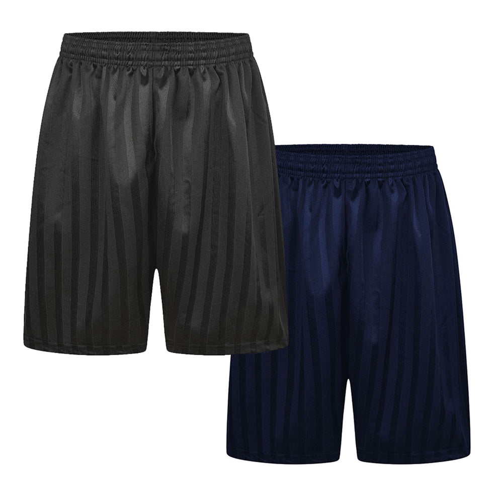 Shadow Stripe P.E Football Shorts Black & Navy