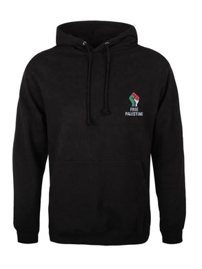 Hoodie With Free Palestine Embroidered Patch