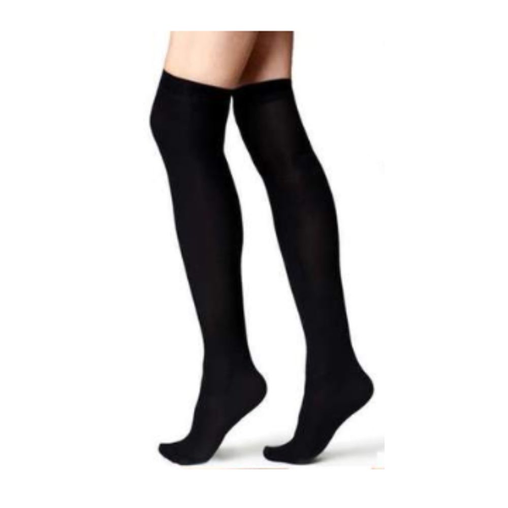Over The Knee Socks Black, Grey, Green & White