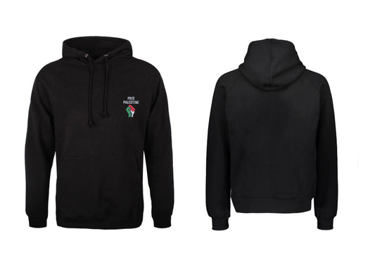 Hoodie With Free Palestine Embroidered Patch