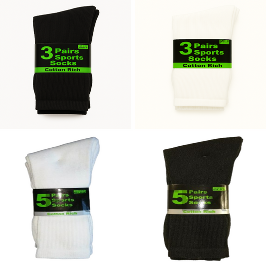 PE Sports Socks Cotton Rich