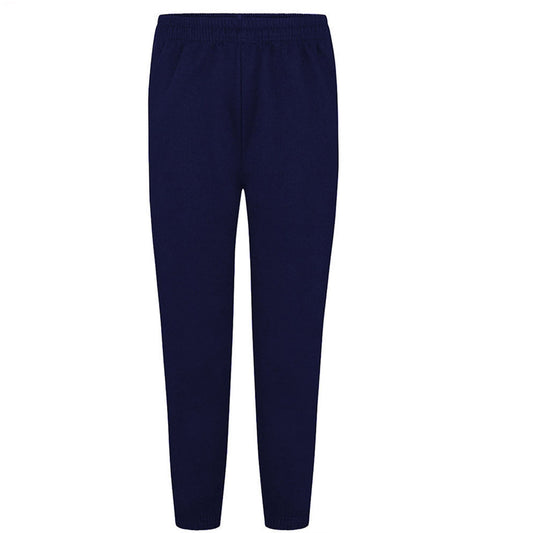 Plain Navy Fleece PE Tracksuit Bottoms