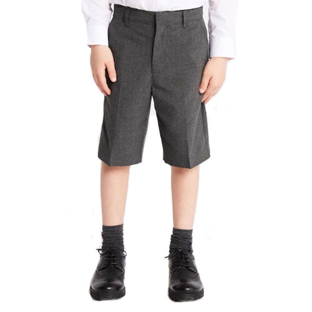 School Trouser Shorts Grey