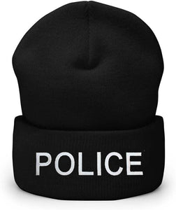 Beanie Knit Hat With Security, Police, Staff Embroidery