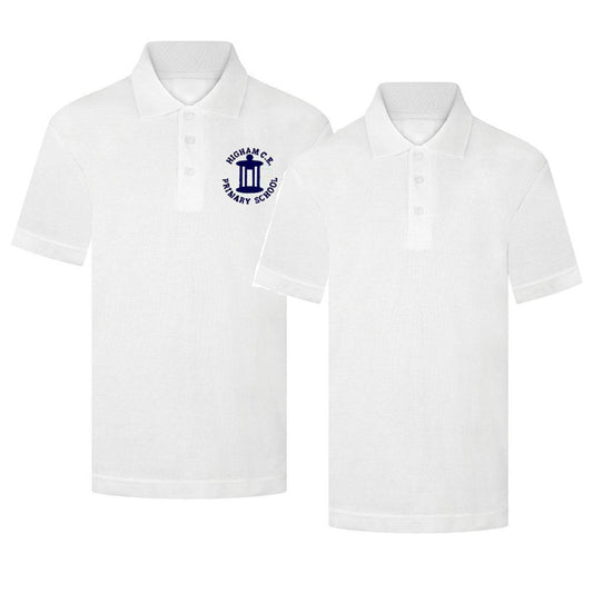 Higham St Primary Polo Shirt Plain & Logo