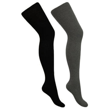 Over The Knee Socks Black & Grey