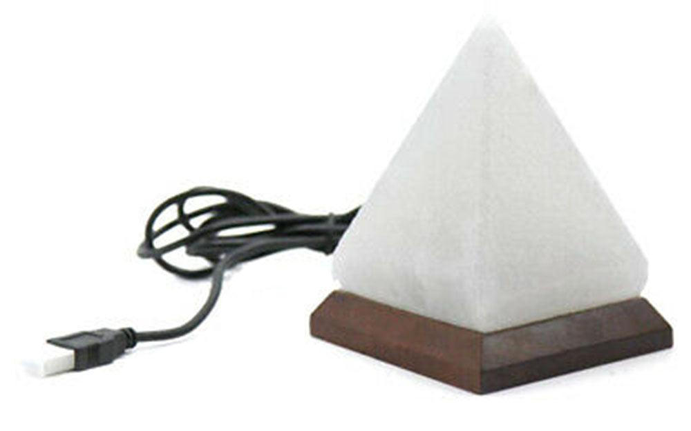 Himalayan Pyramid Salt Lamp USB LED Colour Changing Crystal Healing Ionizing Mother's Day Gift